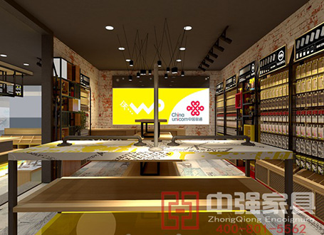 中國聯(lián)通手機(jī)極樂堂展柜定制