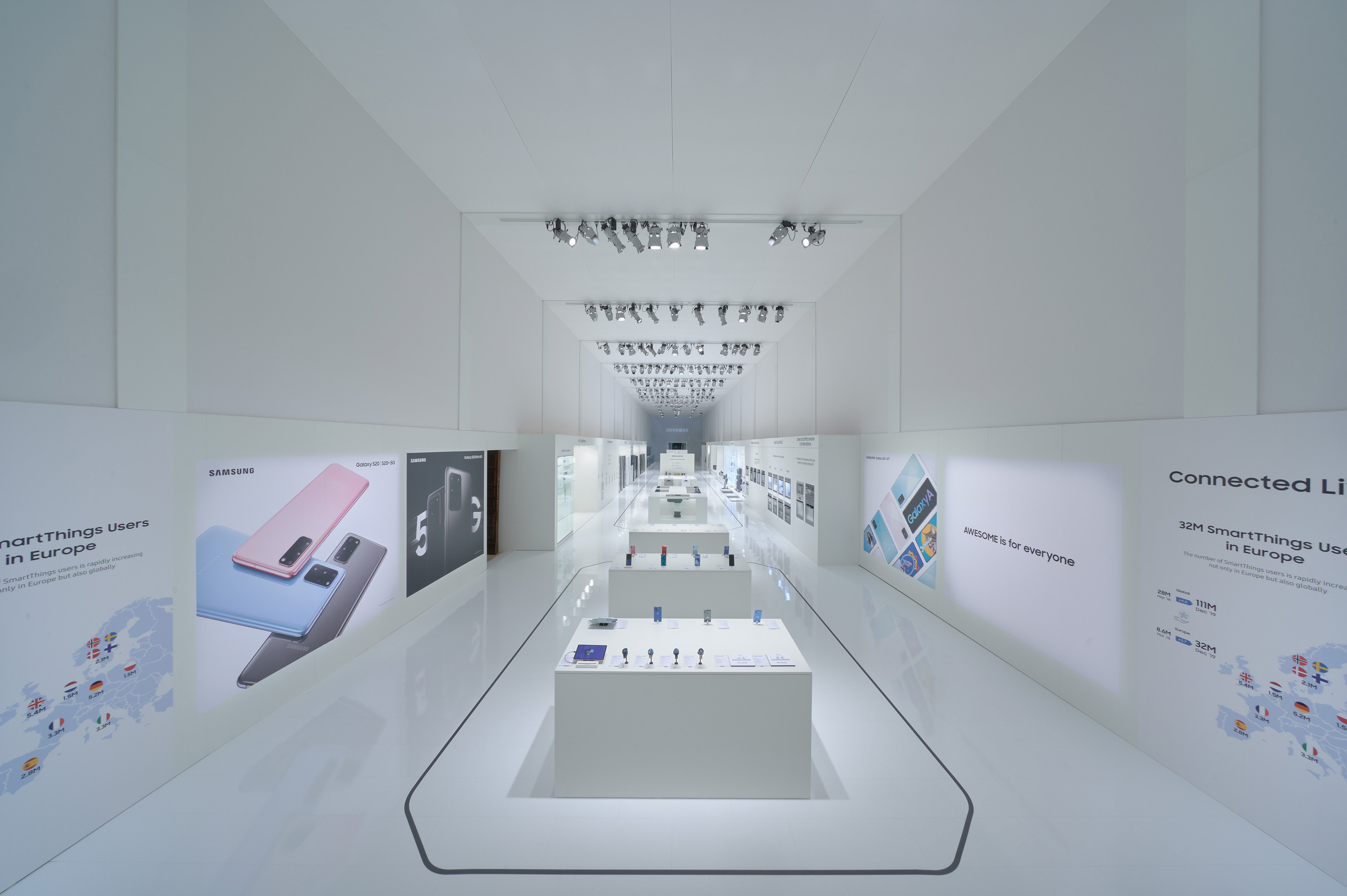 三星店中店中國電信手機(jī)展示柜